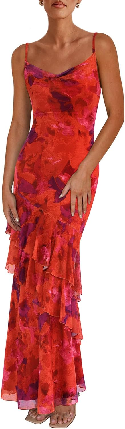 PRETTYGARDEN Maxi Dresses for Women - Summer Floral Sundress