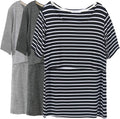 Smallshow Women's Maternity Nursing Top Short Sleeve - Easy Nursing