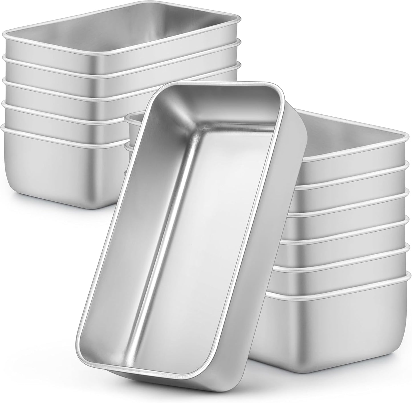 LIANYU Bread Loaf Pans Set of 12 for Perfect Homemade Bread