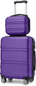 Kono TSA-Approved Lightweight Carry-On Luggage Set with Wheels