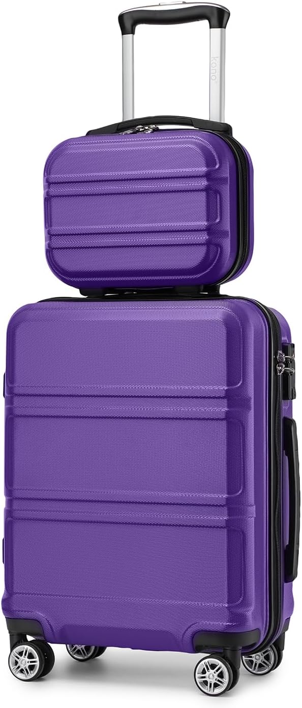 Kono Lightweight Carry On Luggage Set with TSA Lock and Wheels
