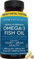 Triple Strength Omega-3 Fish Oil 2500 mg - High Potency