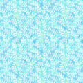 Light Blue White Yellow Combed Cotton Fabric by the Yard - Soft