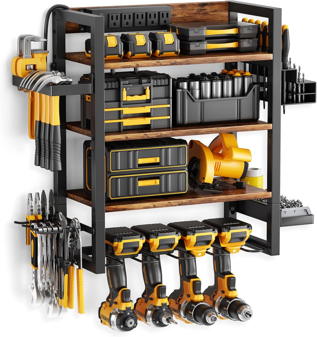 Kalrin 3-Tier Power Tool Organizer Wall Mount