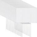 Blank White Yard Signs 20 Pack with H Stakes - Double Sided 16 x 12 in