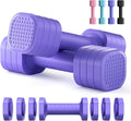 Zempox Adjustable Dumbbell Set for Women - Quick 2 to 5 lb Adjustments