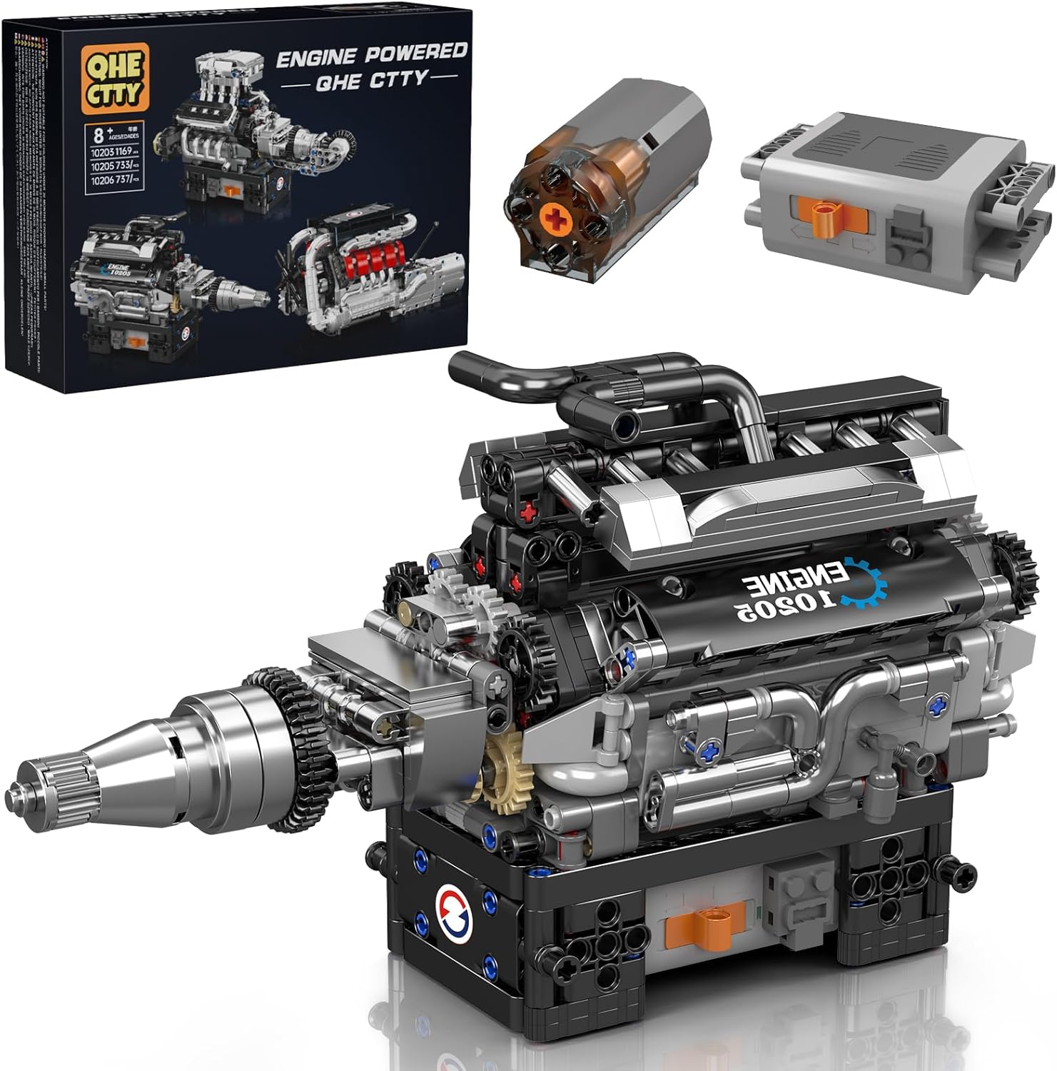 V12 Engine Building Kit for Kids - Fun STEM Model Engine Set
