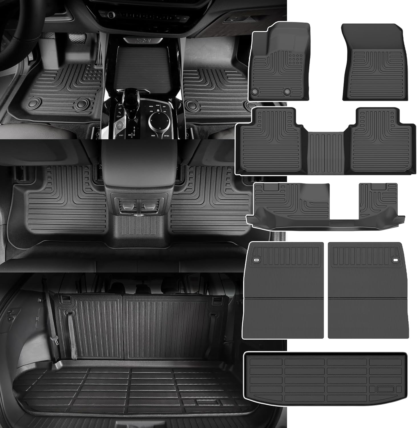 Custom Fit All Weather Floor Mats for Mitsubishi Outlander 2022-2025