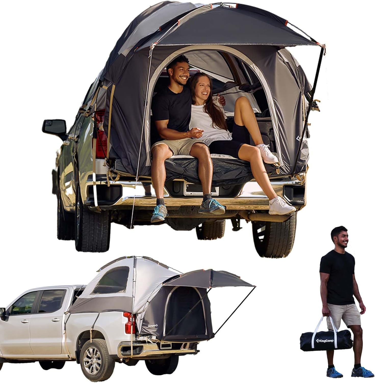 KingCamp 6.5ft Truck Bed Tent: Ultimate Camping Comfort!