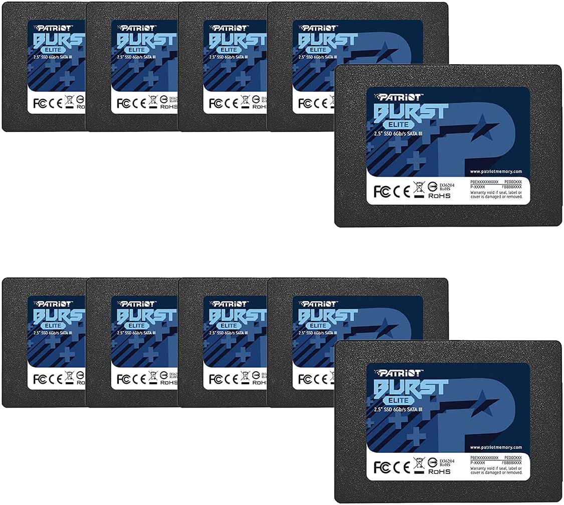 Patriot Memory Burst Elite SATA 3 480GB SSD 10 Pack Review