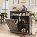 Tilt Out Trash Can Cabinet for 13 x 1 Gallon Cans - Hidden Farmhouse