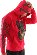Mens Urban Premium Fleece Hoodie with Animation Patch - Soft Fit