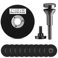 2 Inch Die Grinder Cut-Off Wheels with 3/8in Arbor Mandrel - 11 Pack