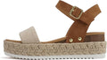 Women Open Toe Platform Espadrille Sandal - Comfortable Spring Style