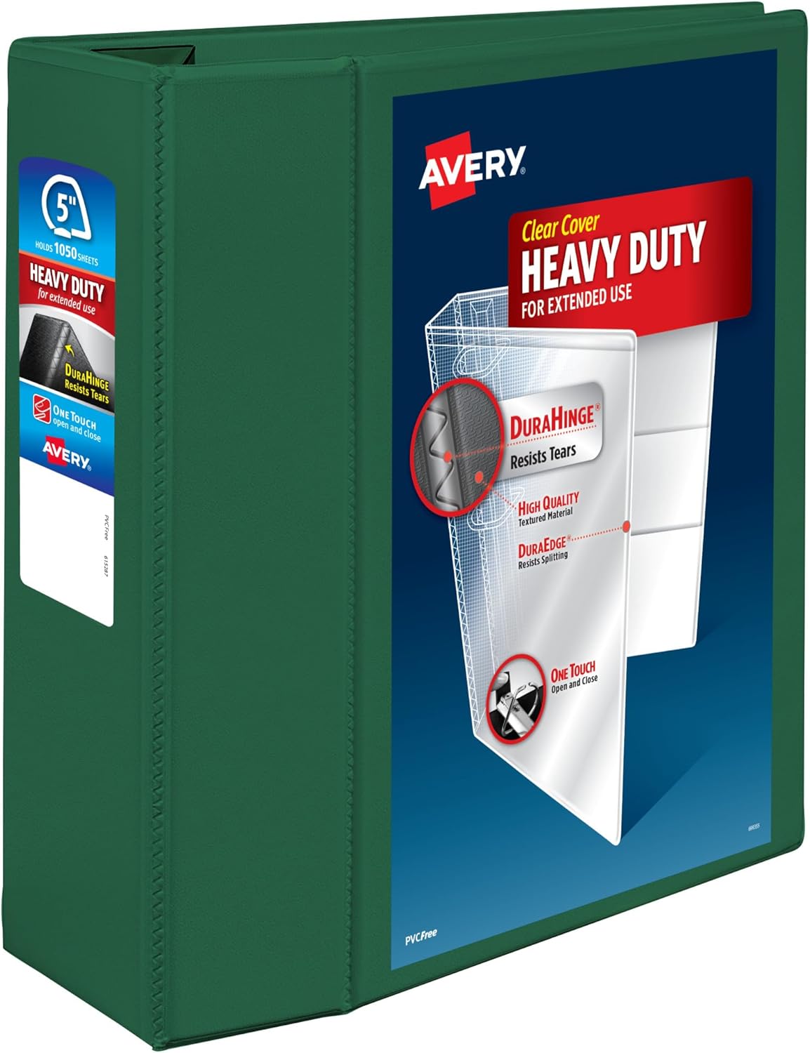 Avery Heavy-Duty View 5 Inch Binder with EZD Rings for Organization