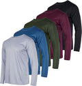Men's Mesh Quick Dry Long Sleeve T-Shirt 3 & 5 Pack - UPF Sun shirts