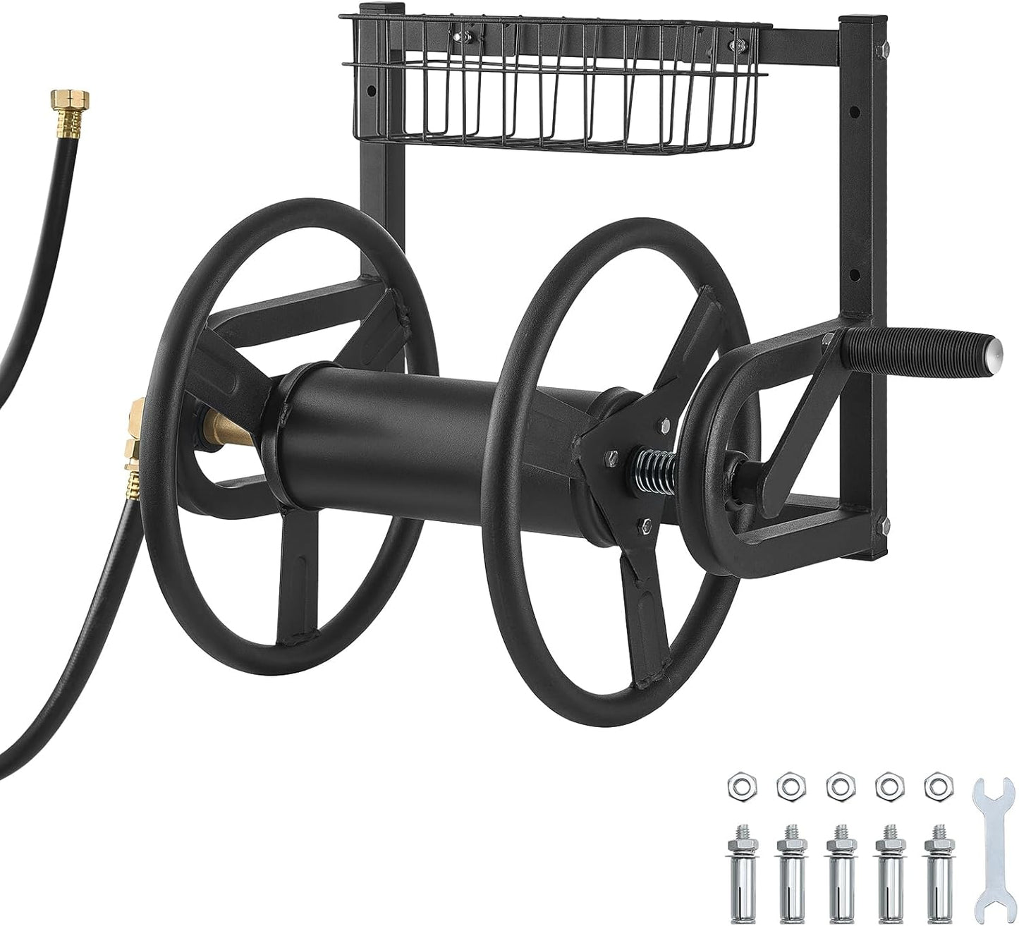 VEVOR Wall Mounted Garden Hose Reel for Efficient Storage