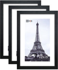 VCK 12x18 in Solid Wood Poster Frames Set of 3 - Classic Black