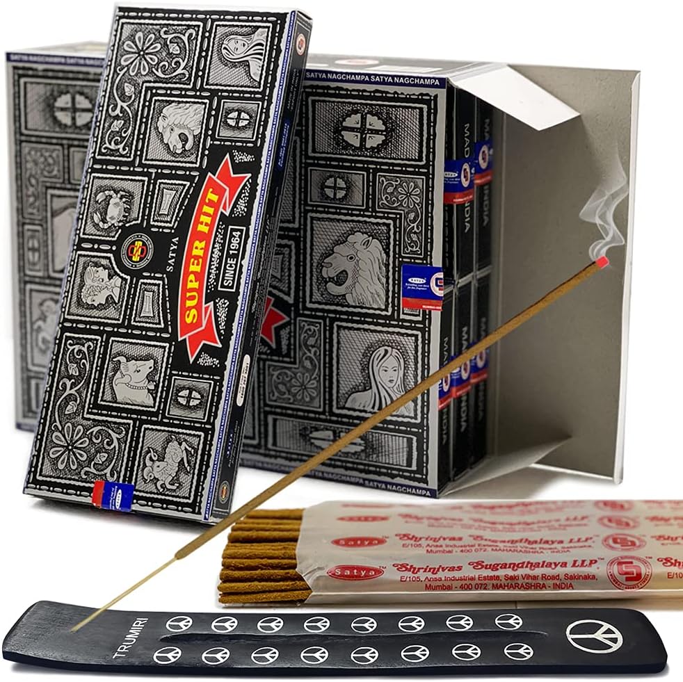 Super Hit Incense Sticks Bundle with Holder - 600 Sticks Total