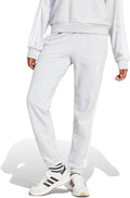 adidas Women's Essentials 3-Stripes French Terry Cuffed Pants - Mauve