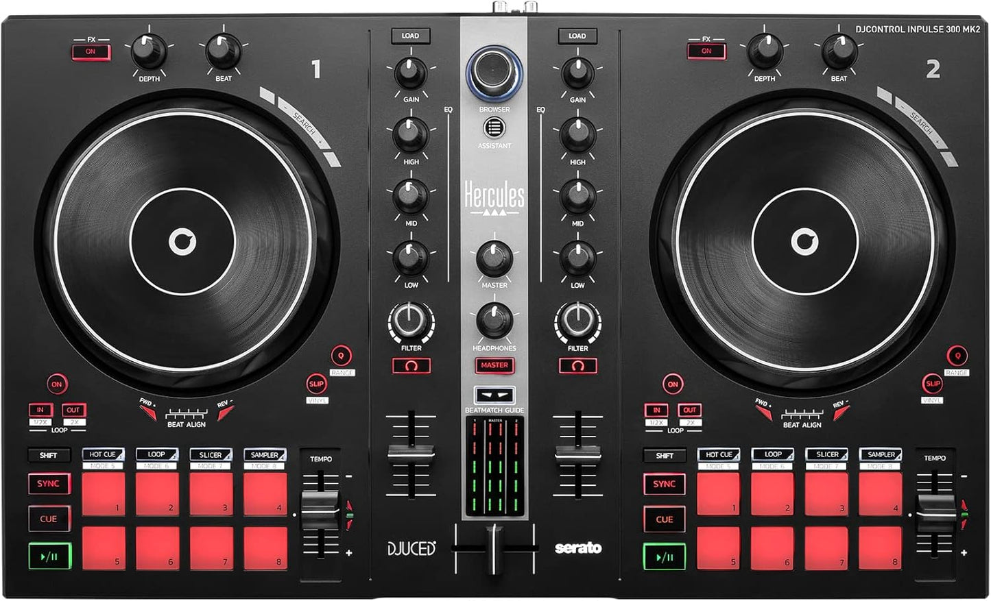 Hercules DJ Controller with Serato DJ Lite and DJUCED Software