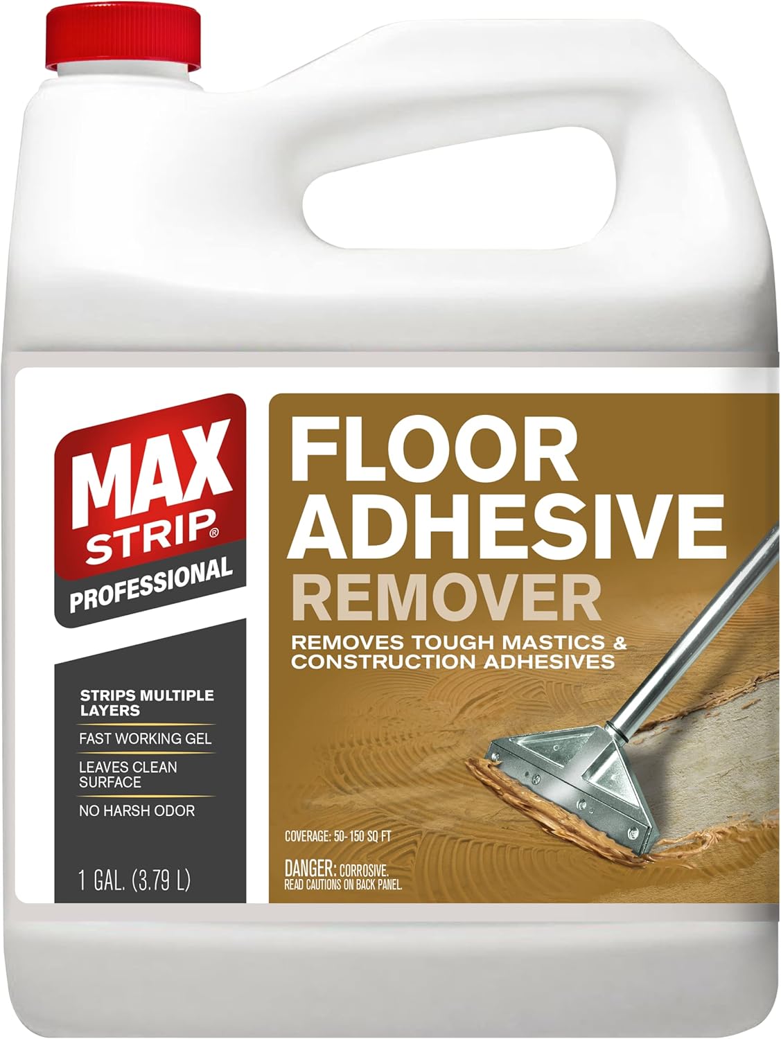 Max Strip Floor Adhesive Remover - Fast Working Gel for Tough Jobs