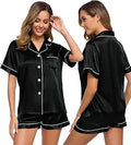 Silk Satin Pajamas Set for Women - Lightweight Two-Piece Sleepwear