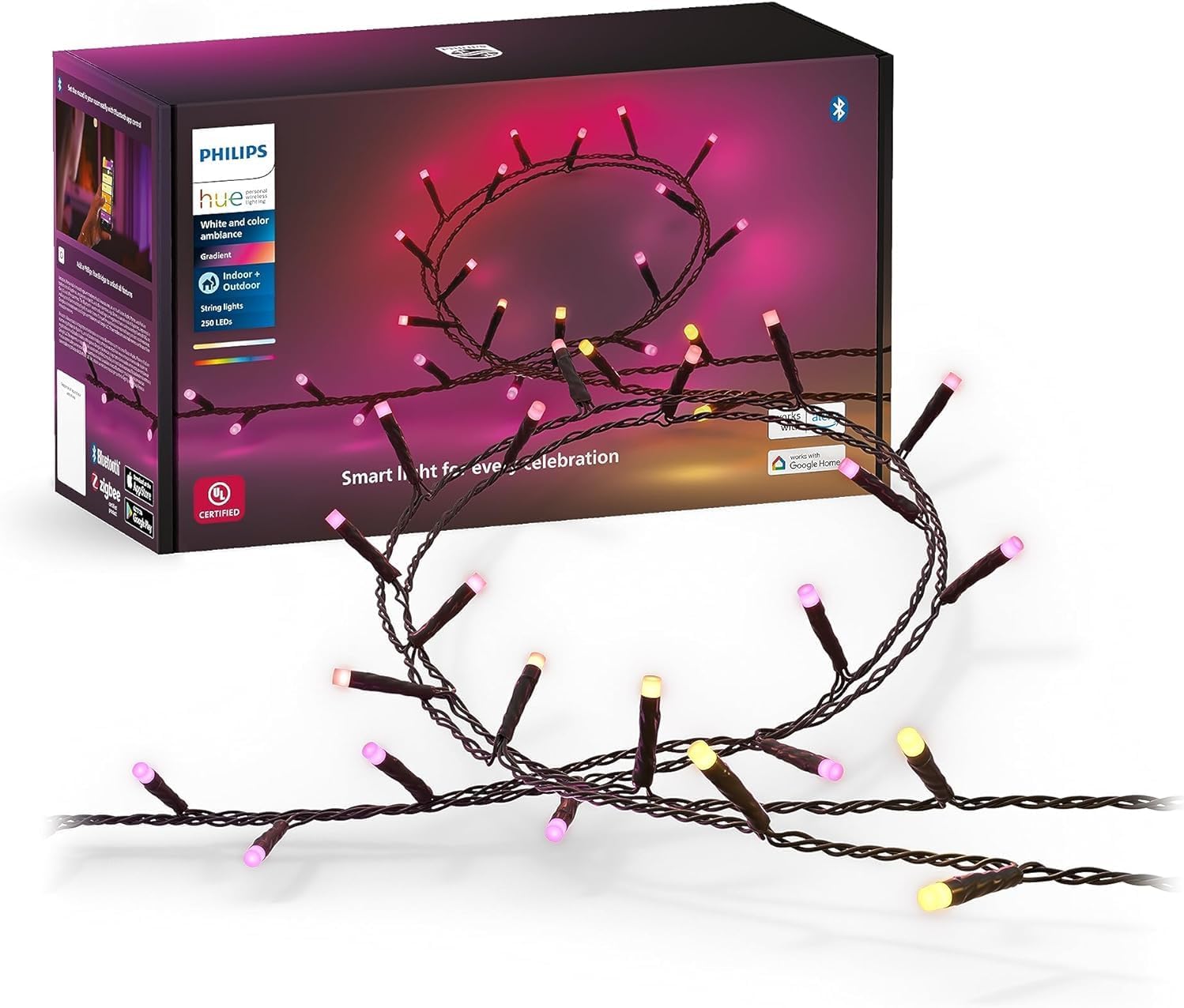 Philips Hue Festavia String Lights - 65-Foot Color Changing LEDs