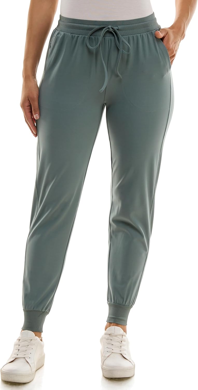 Zac & Rachel Women's Pull on Jogger Pant with Tie Front Style