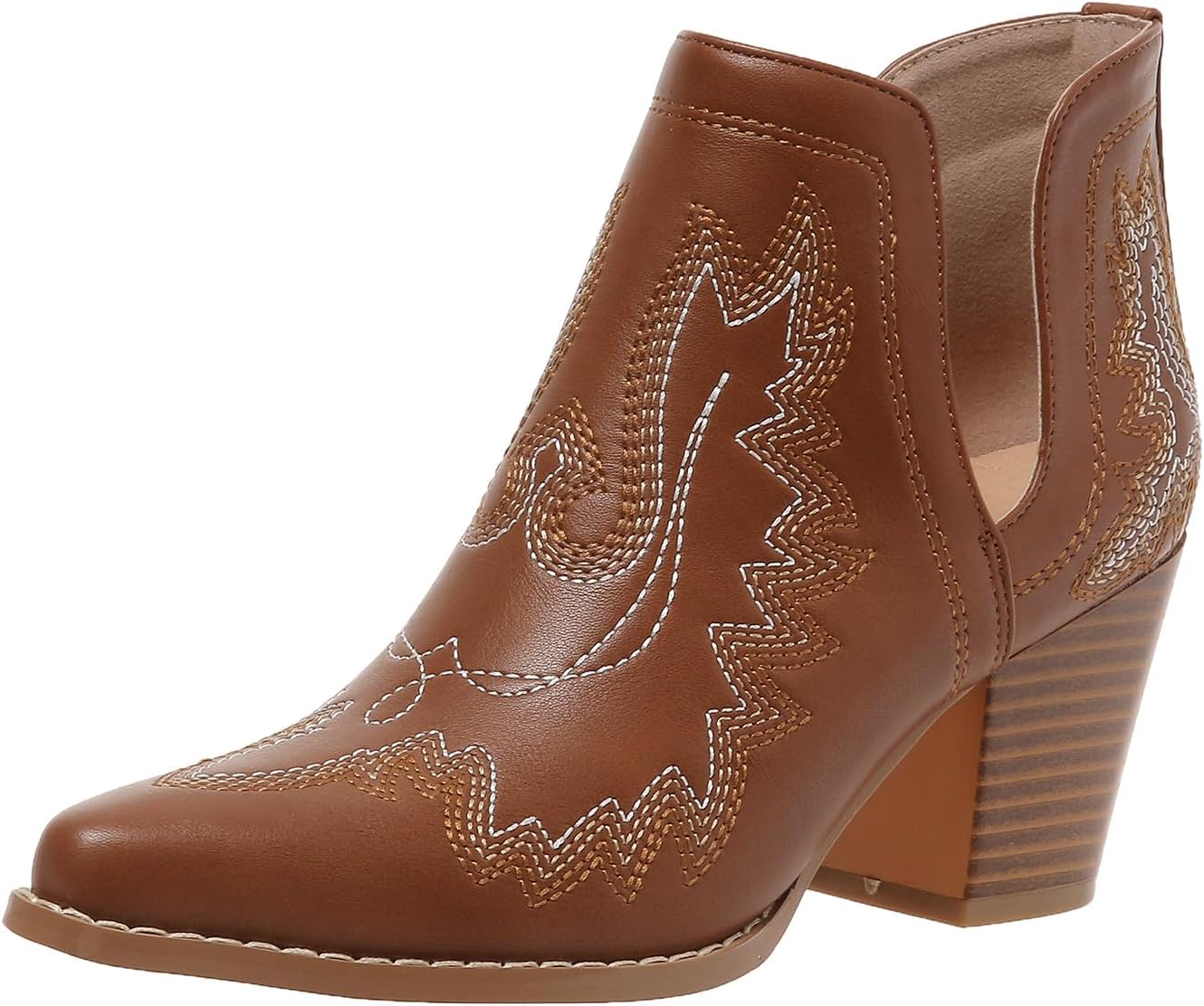 SelRoys Cowboy Boots for Women - Stylish Ankle Booties