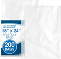 Spartan Industrial Clear Plastic Poly Bags 18 X 24 for Packaging
