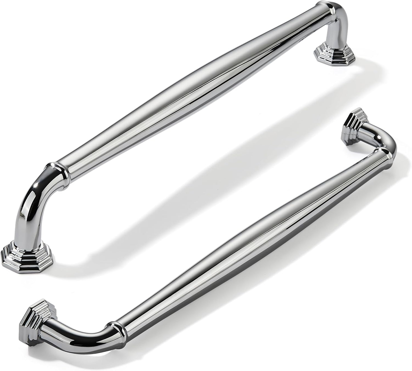 Polished Chrome Cabinet Pulls - Heavy Duty 10 Inch Handles Set