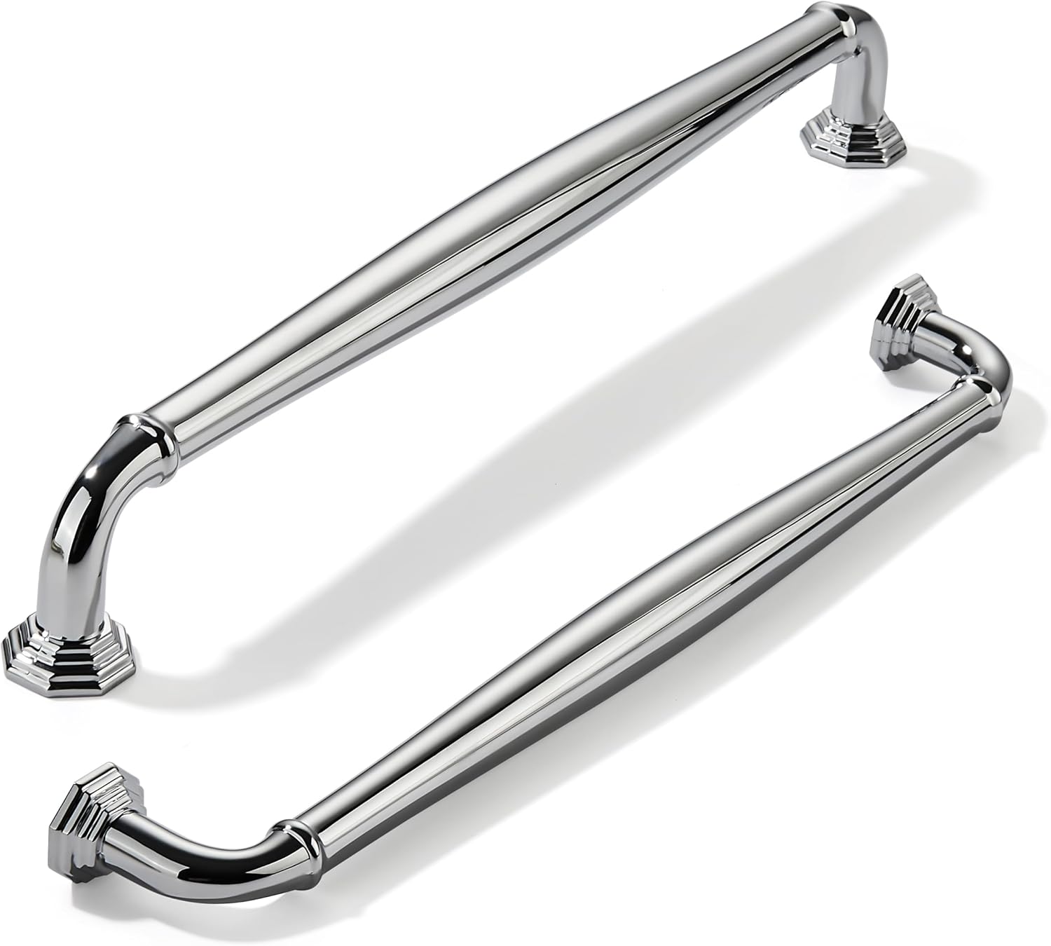 Polished Chrome Cabinet Pulls - Heavy Duty 10 Inch Handles Set