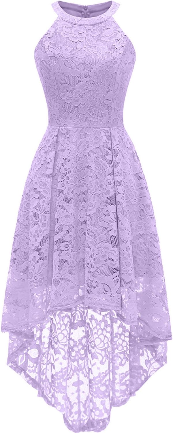 Elegant Halter Lace Wedding Guest Dress for Any Occasion