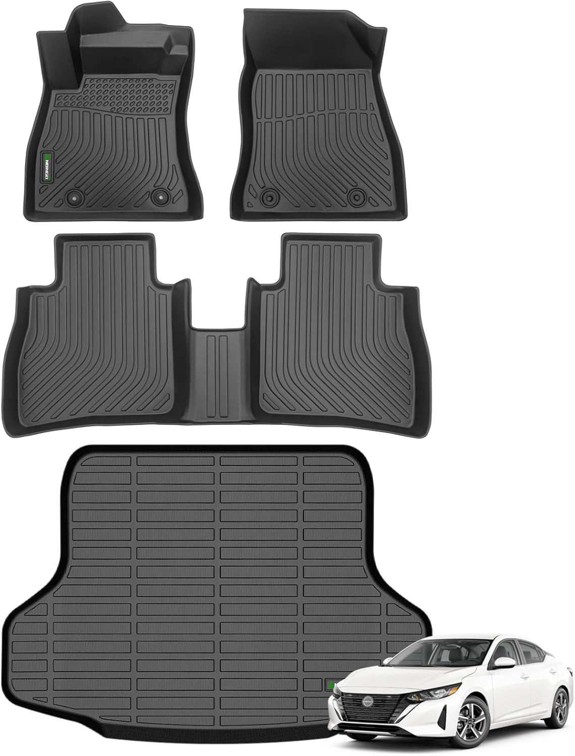 Custom Fit All Weather Floor Mats for Nissan Sentra 2014-2019
