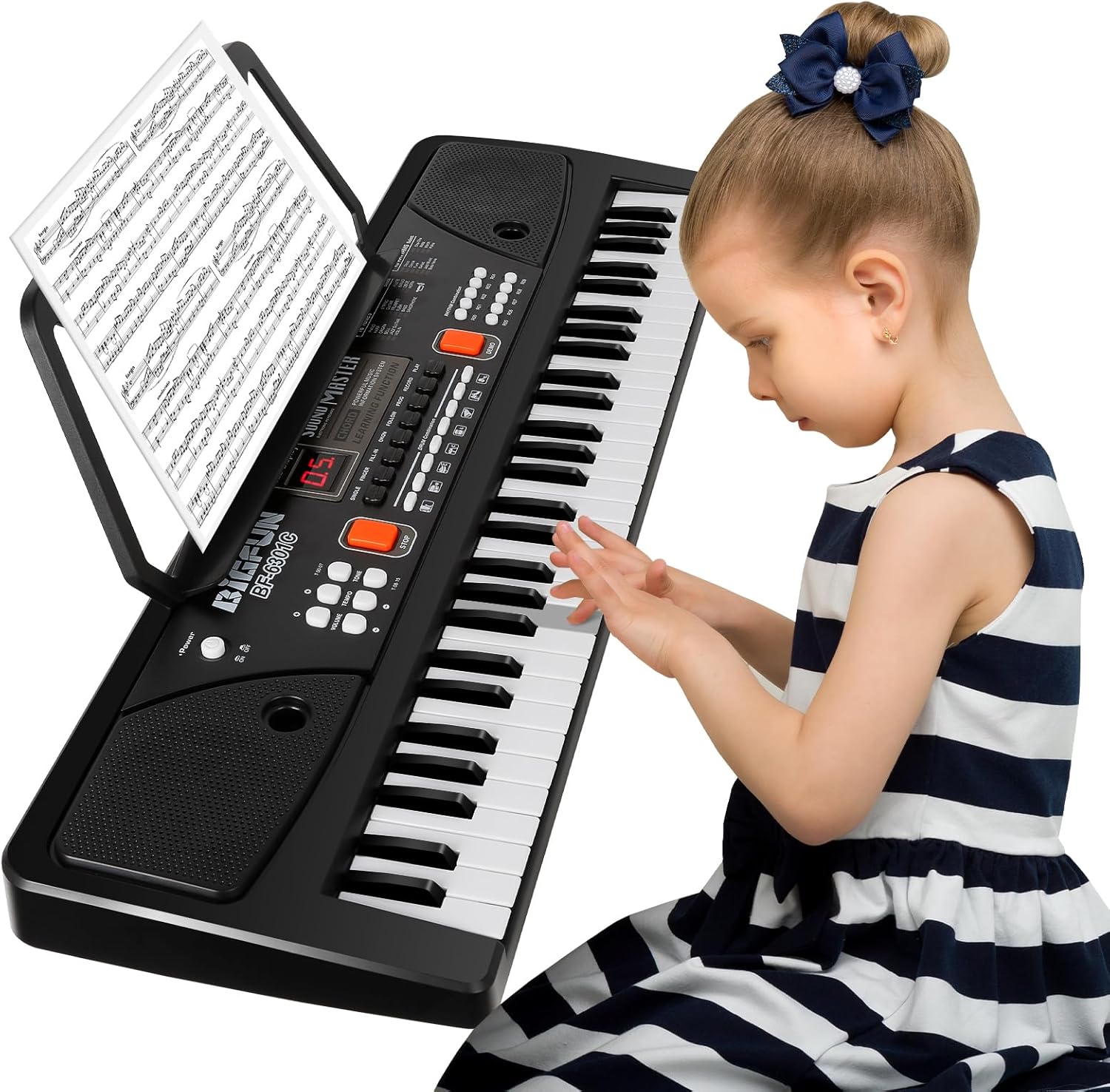 Interactive Piano for Kids with Microphone & LED Display