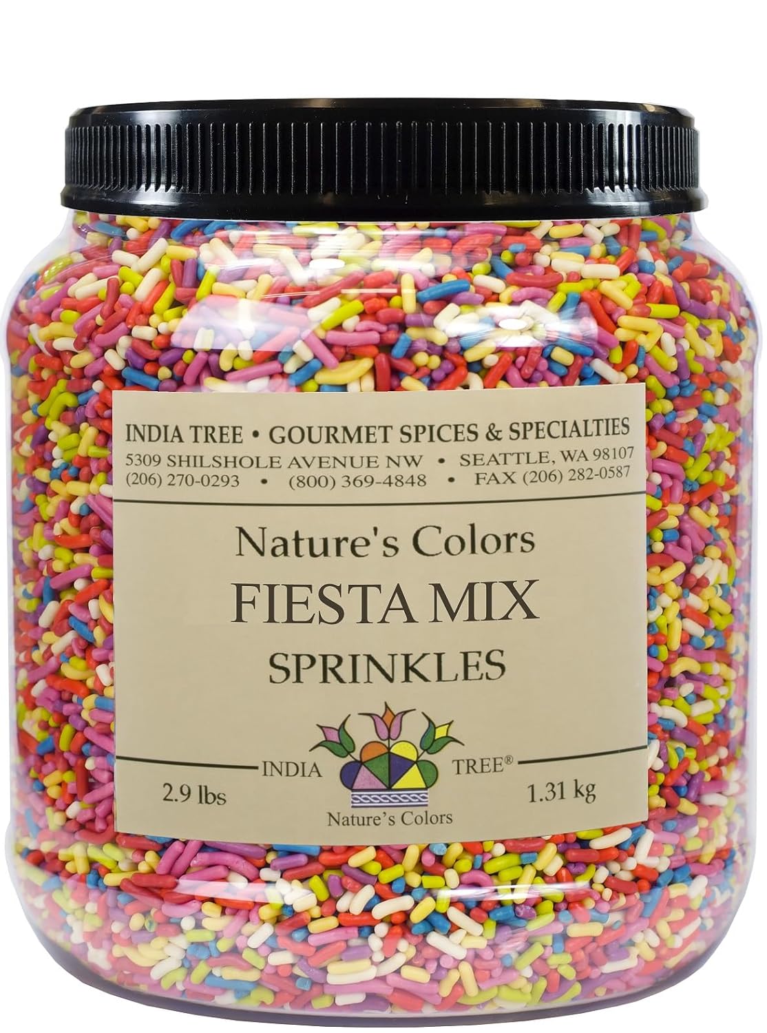 Bright Rainbow Sprinkles for Vegan Baking and Decorating Fun