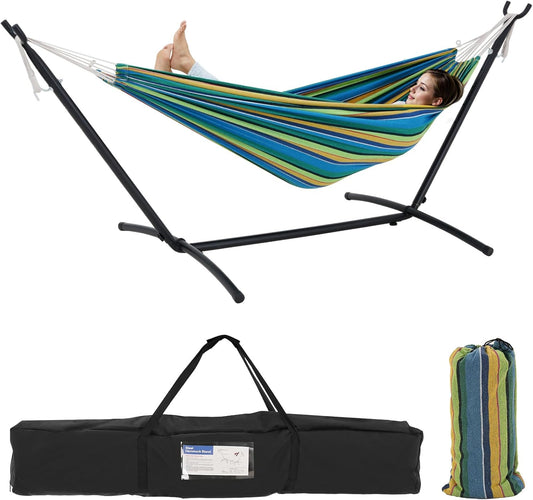 Vigor Green Double Hammock: 450lb Capacity, Portable & Durable