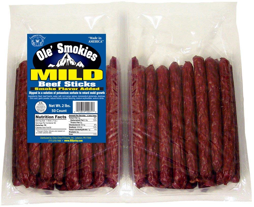 Buffalo Bills 2-lb Mild Ole' Smokies Saddlebag - Beefy Goodness