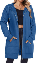 Zeagoo Zip Up Hoodies For Women Long Sleeve Oversized Sweatshirts Can