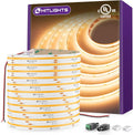 HitLights COB LED Strip Lights Warm White 2700K 32.8ft - Even, High