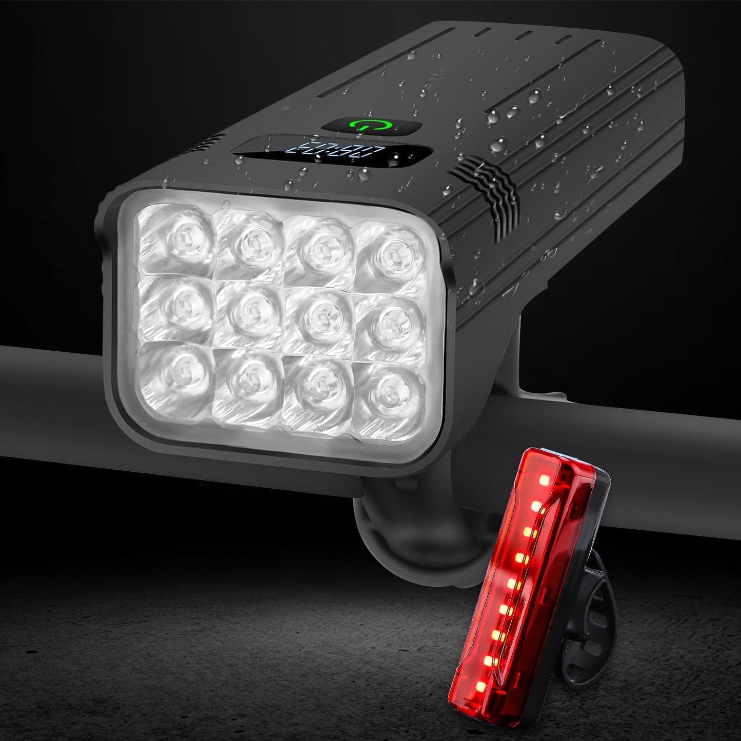 KASLIGHT 10000Lumen LED Bike Lights for Night Riding