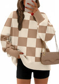 EFAN Women's Oversized Sweater 2025 Fall Crewneck Pullover - Cozy