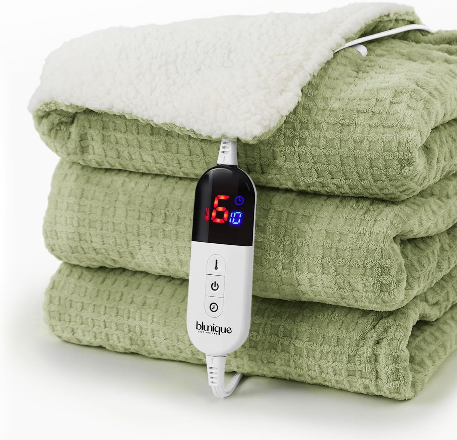 Heated Blanket Electric Blanket Full Waffle for Cozy Comfort