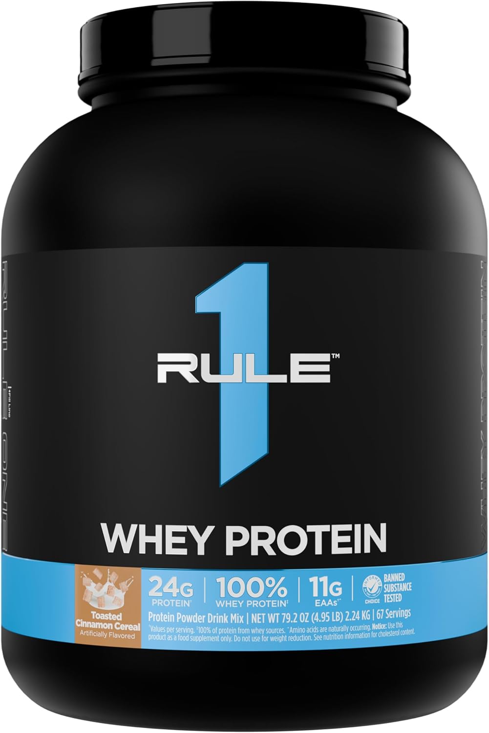 Rule 1 Whey Protein: 24g of Fast-Acting Protein for Recovery