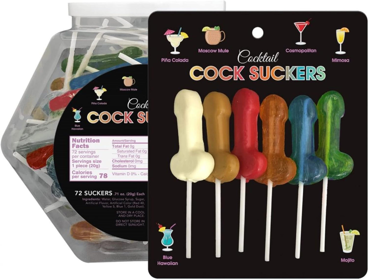 Cocktail Cock Suckers Adult Candy - Fun Flavors for Parties