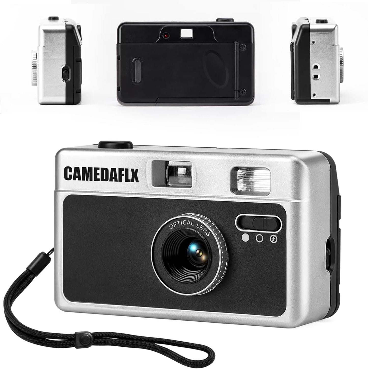 Focus-Free Film Camera with Flash - CAMEDAFLX