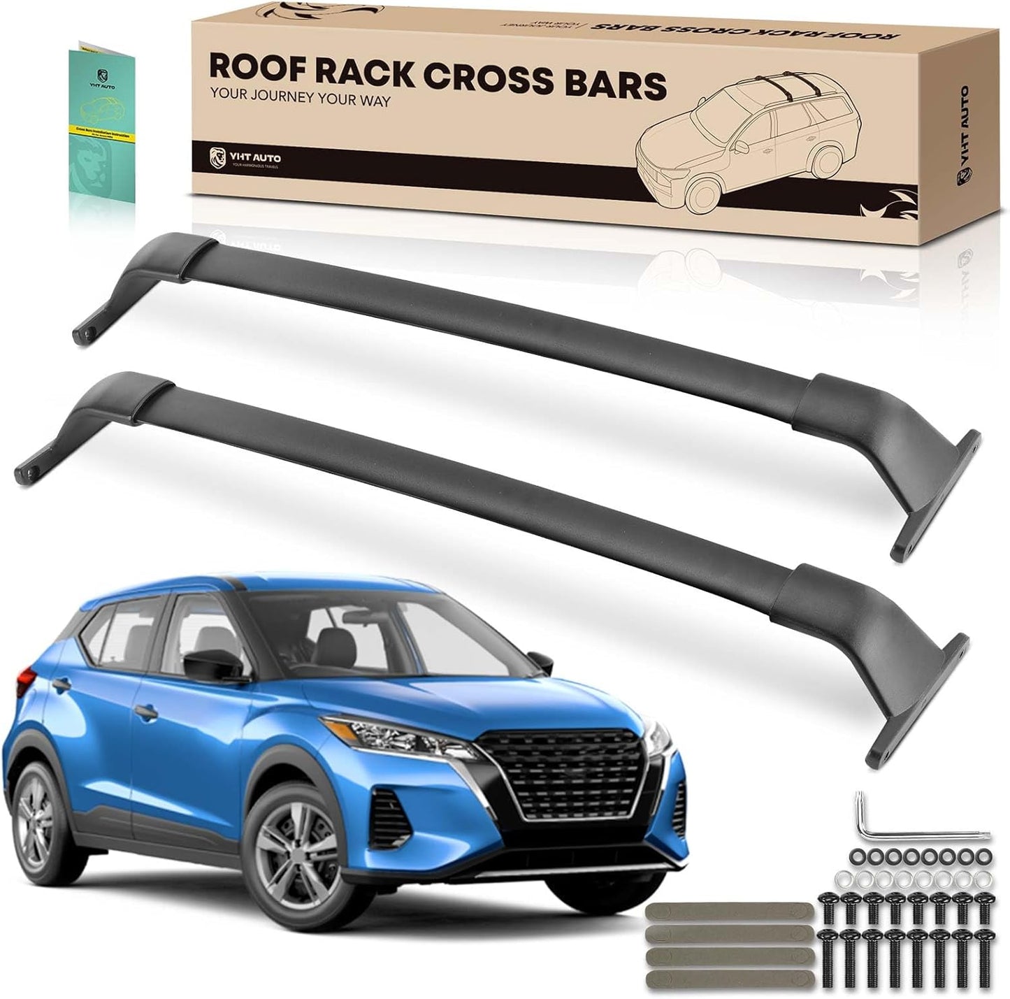 Nissan Kicks 2017-2023 Roof Rack Cross Bar: 165 Lbs Capacity