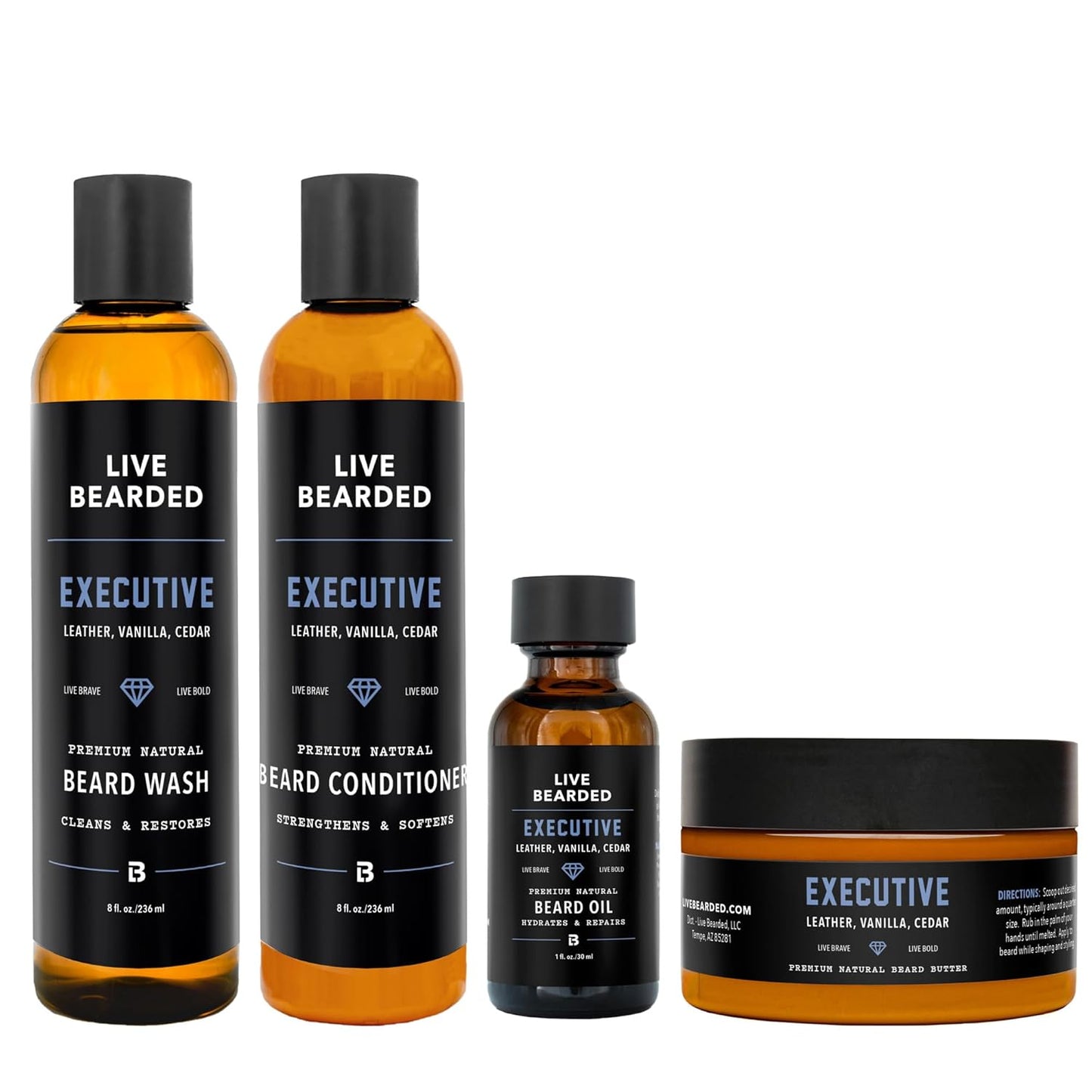 Complete Beard Grooming Kit for Men - Wash, Oil, Butter & More