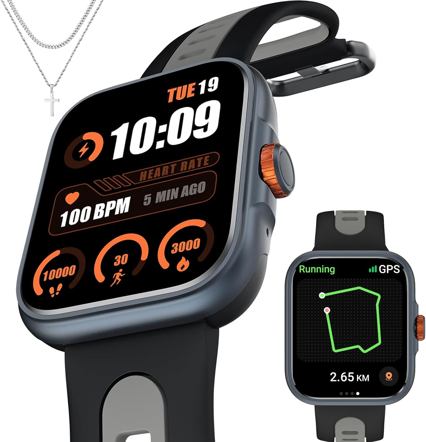 BRUBOSES Smartwatch: GPS, Fitness Tracker, Call, Health Monitoring